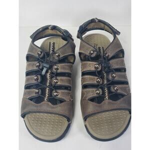 Alpine Design Hiking Sandals Men's Size 9 River Brown Shoes Outdoors